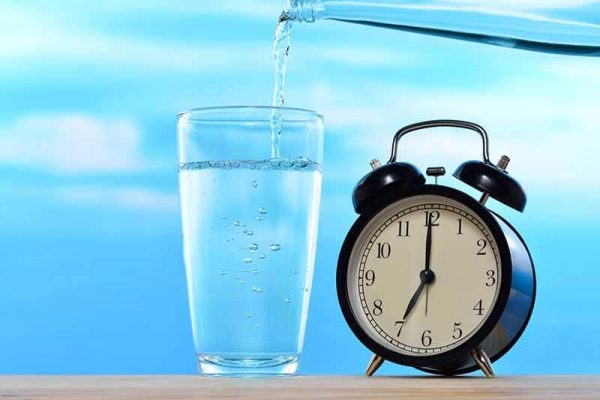Time and how to drink water.